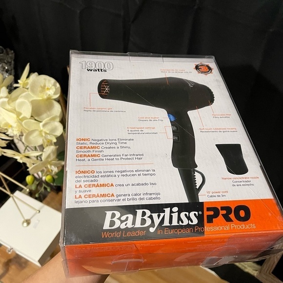 BaBylissPRO Porcelain Ceramic Carrera2 Dryer - Picture 4 of 5